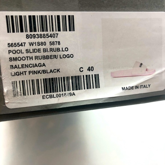 Balenciaga Logo Pool Slides - Picture 11 of 12